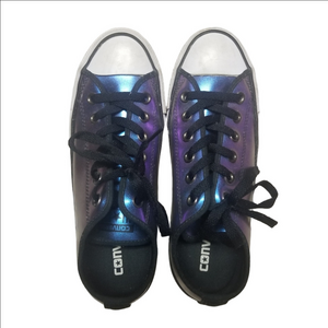 Unisex Chuck Taylor AllStar Metallic Blue/Purple Duochrome Converse Lace Shoe